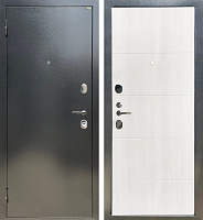 Дверь стальная СТАНДАРТ Антик темное серебро/Дуб филадельфия крем (7)