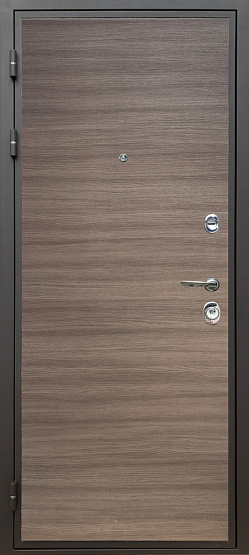Дверь стальная КОМФОРТ Дуб тоскано поперечный/Силк маус (6) металлические входные двери SHELTER shelter