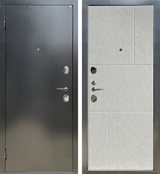Дверь стальная СТАНДАРТ Антик темное серебро/Гранит лава лайт (9) металлические входные двери SHELTER shelter