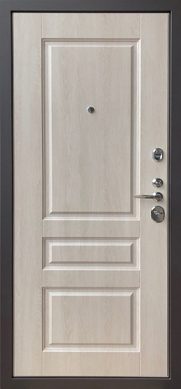 Дверь стальная КОМФОРТ Дуб английский/Дуб филадельфия крем (3) металлические входные двери SHELTER shelter