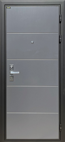Дверь стальная ПРЕСТИЖ Лофт графит/Силк маус (6) металлические входные двери SHELTER shelter