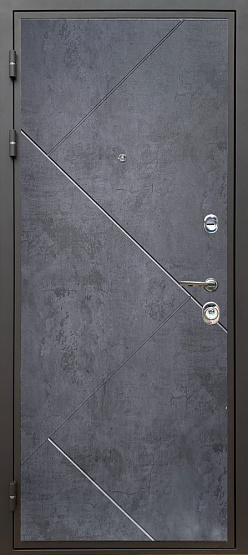 Дверь стальная КОМФОРТ Бетон урбан индиго/Дуб филадельфия крем (3) металлические входные двери SHELTER shelter