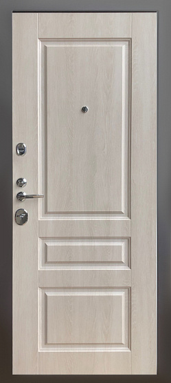 Дверь стальная КОМФОРТ Лофт графит/Дуб филадельфия крем (3) металлические входные двери SHELTER shelter