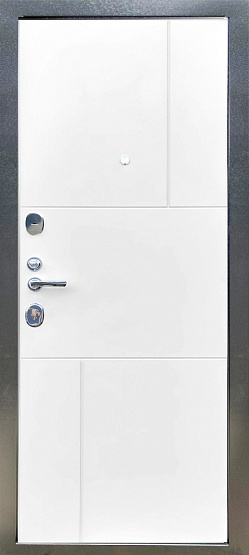 Дверь стальная СТАНДАРТ Антик темное серебро/Белый матовый (8) металлические входные двери SHELTER shelter