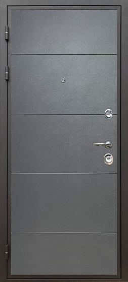 Дверь стальная КОМФОРТ Лофт графит/Белый матовый (13) металлические входные двери SHELTER shelter
