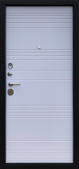 Дверь стальная ОПТИМА-21 Венге поперечный/Белый матовый металлические входные двери SHELTER shelter