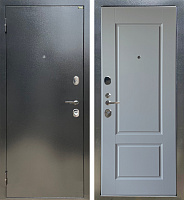 Дверь стальная СТАНДАРТ Антик темное серебро/Силк маус (62)