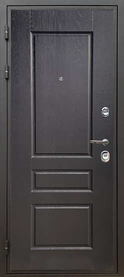 Дверь стальная КОМФОРТ Дуб английский/Силк тирамиссу металлические входные двери SHELTER shelter