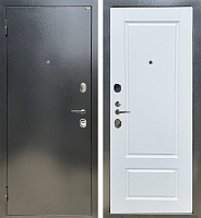 Дверь стальная СТАНДАРТ Антик темное серебро/Белый матовый (4)